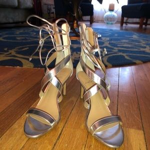 Silver Banana Republic Heels